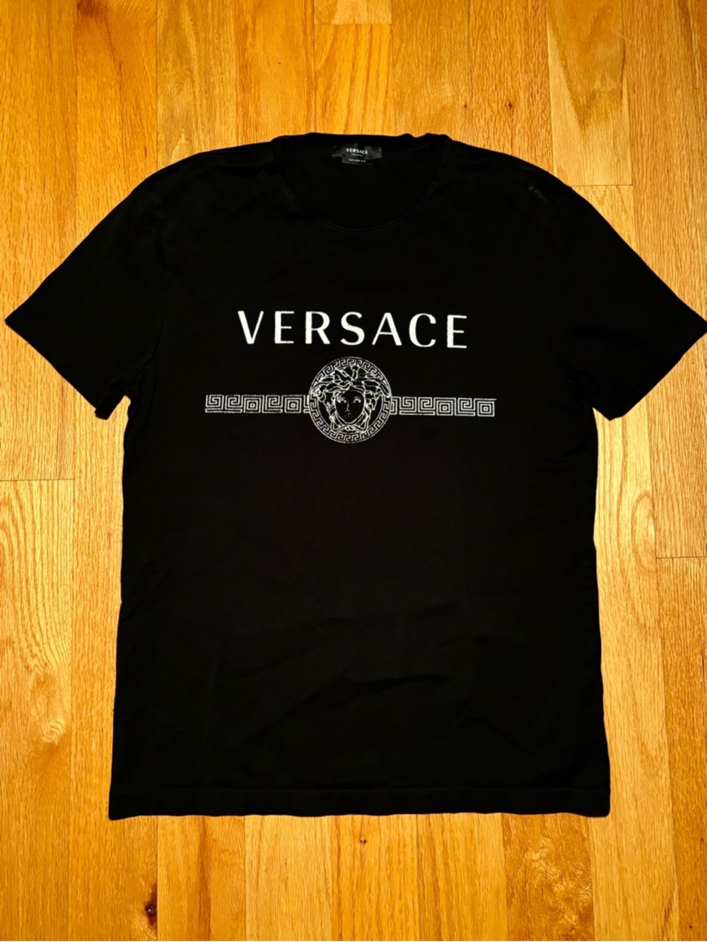 Versace Black White Runway Medusa Logo Tshirt